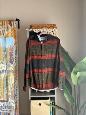 Marmot Men’s Large Flannel Shirt Plaid Button Up Long Sleeve Outdoor Hiking